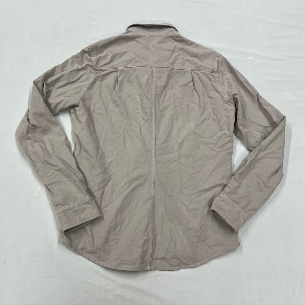 Frank & Eileen Medium Shirt Womens Barry Tan Khaki Long Sleeve Button Front - Picture 5 of 12